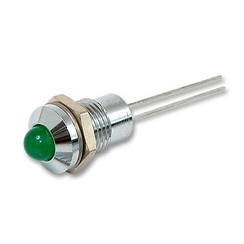 LED Ø5mm Metal Green