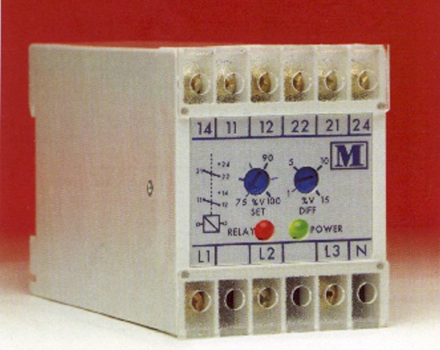 MULTITEK M200-V34C 220VAC L-N 3P4W Combined Over and Under Voltage Relay