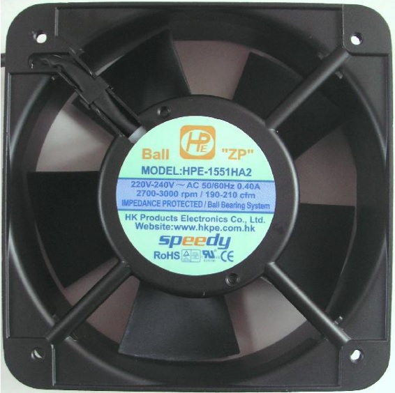 HPE HIGH SPEED FAN 150x150x51 AC220V